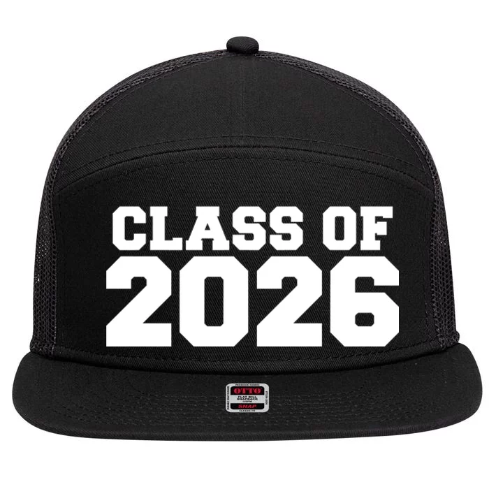 Class Of 2026 Graduation 7 Panel Mesh Trucker Snapback Hat