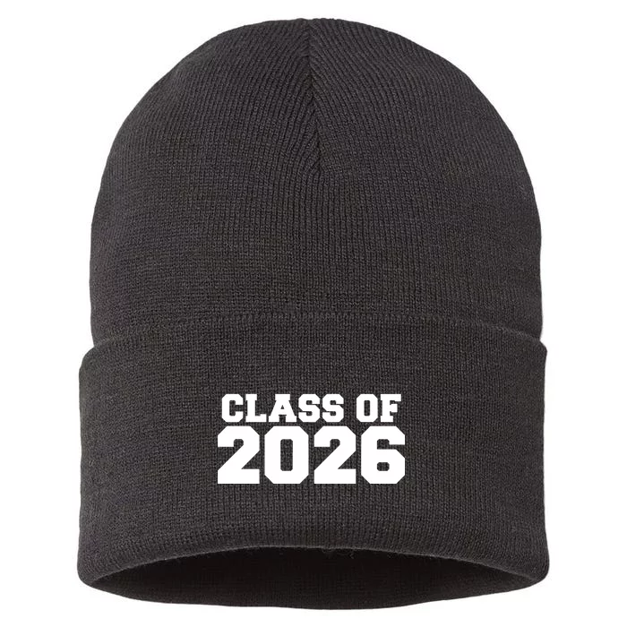 Class Of 2026 Graduation Sustainable Knit Beanie