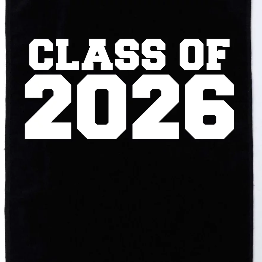 Class Of 2026 Graduation Platinum Collection Golf Towel