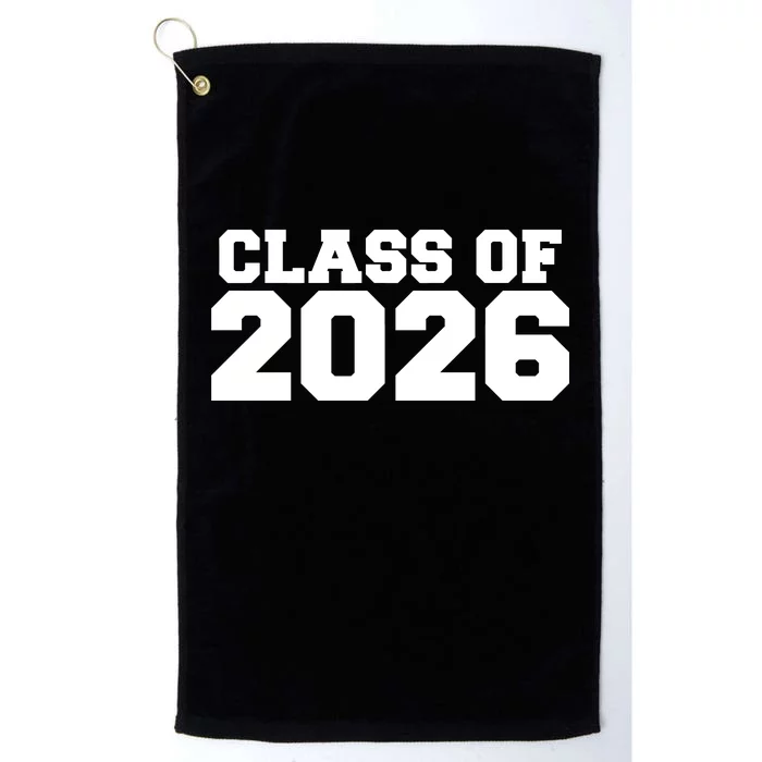 Class Of 2026 Graduation Platinum Collection Golf Towel