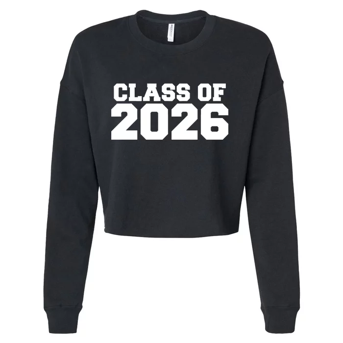 Class Of 2026 Graduation Cropped Pullover Crew