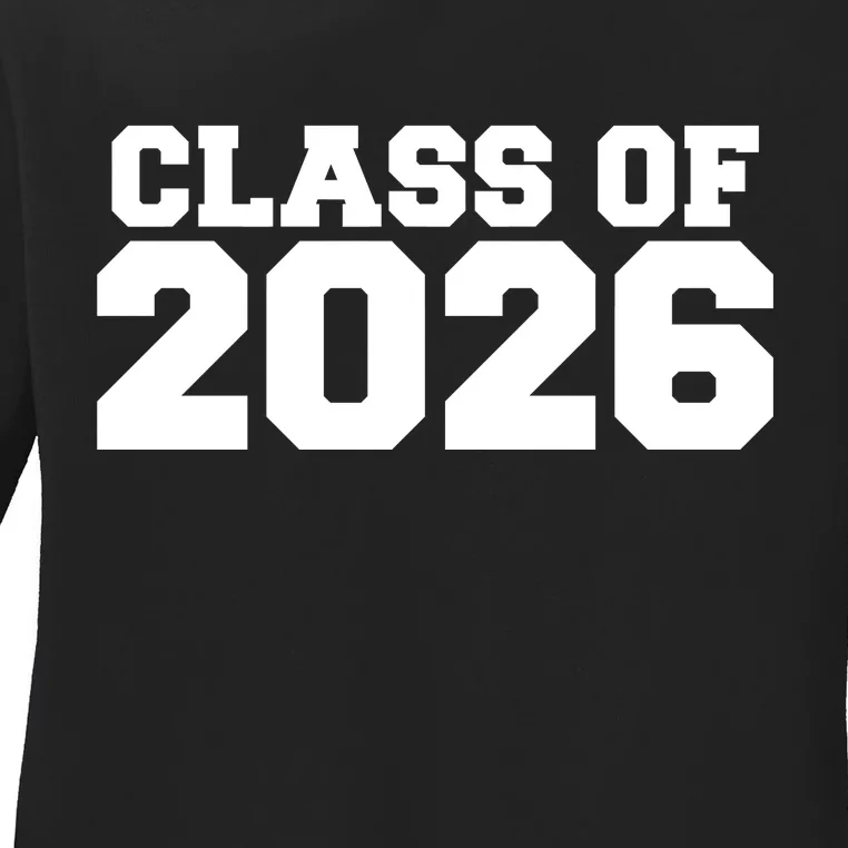 Class Of 2026 Graduation Ladies Long Sleeve Shirt