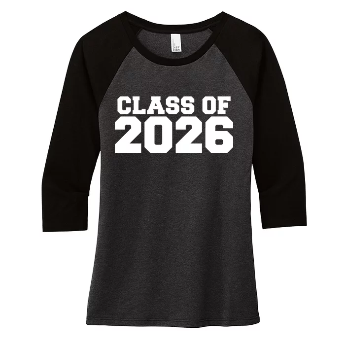 Class Of 2026 Graduation Women's Tri-Blend 3/4-Sleeve Raglan Shirt