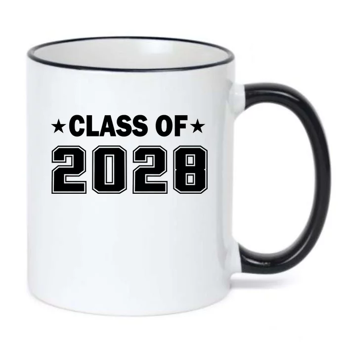 Class of 2028 Fist Day of SchooL Black Color Changing Mug