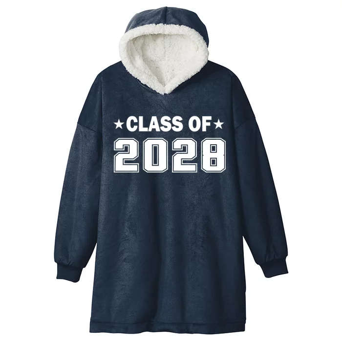 Class of 2028 Fist Day of SchooL Hooded Wearable Blanket