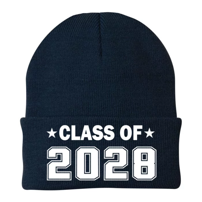 Class of 2028 Fist Day of SchooL Knit Cap Winter Beanie