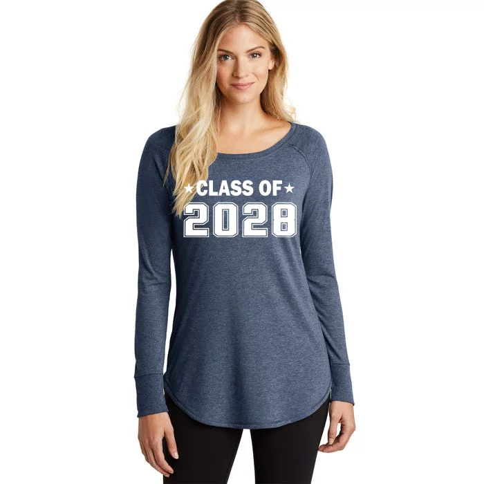 Class of 2028 Fist Day of SchooL Women's Perfect Tri Tunic Long Sleeve Shirt