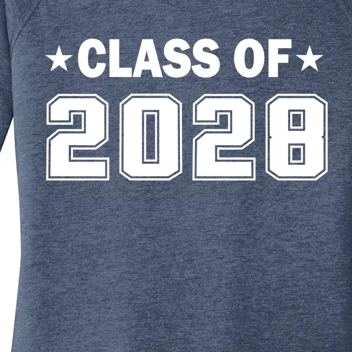 Class of 2028 Fist Day of SchooL Women's Perfect Tri Tunic Long Sleeve Shirt