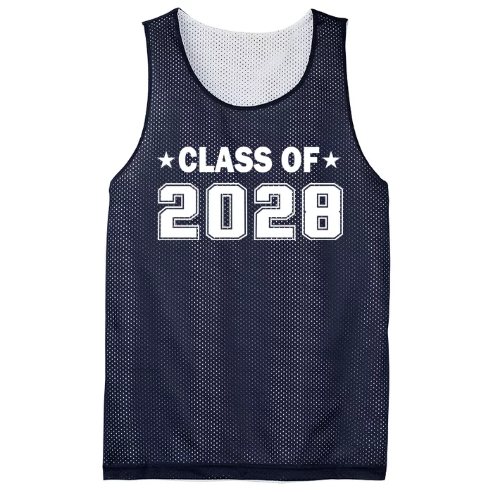 Class of 2028 Fist Day of SchooL Mesh Reversible Basketball Jersey Tank