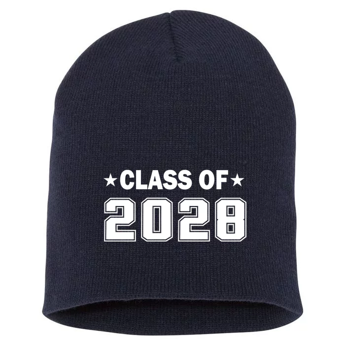 Class of 2028 Fist Day of SchooL Short Acrylic Beanie