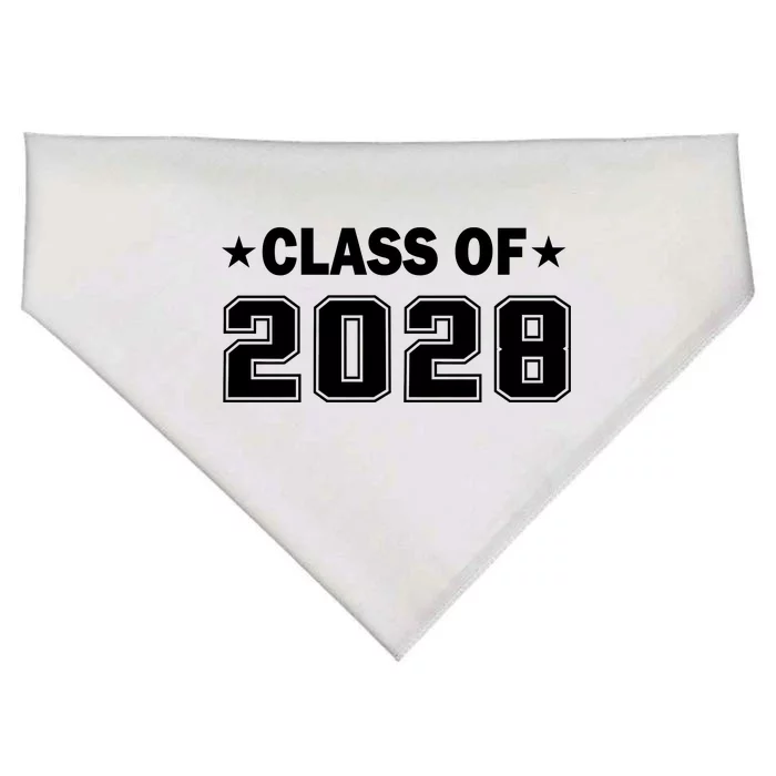 Class of 2028 Fist Day of SchooL USA-Made Doggie Bandana