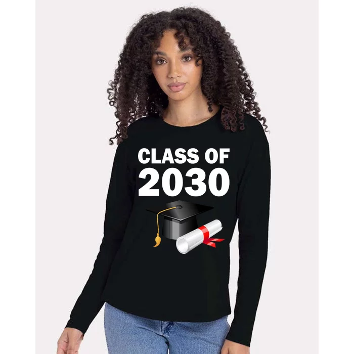 Class of 2030 Womens Cotton Relaxed Long Sleeve T-Shirt