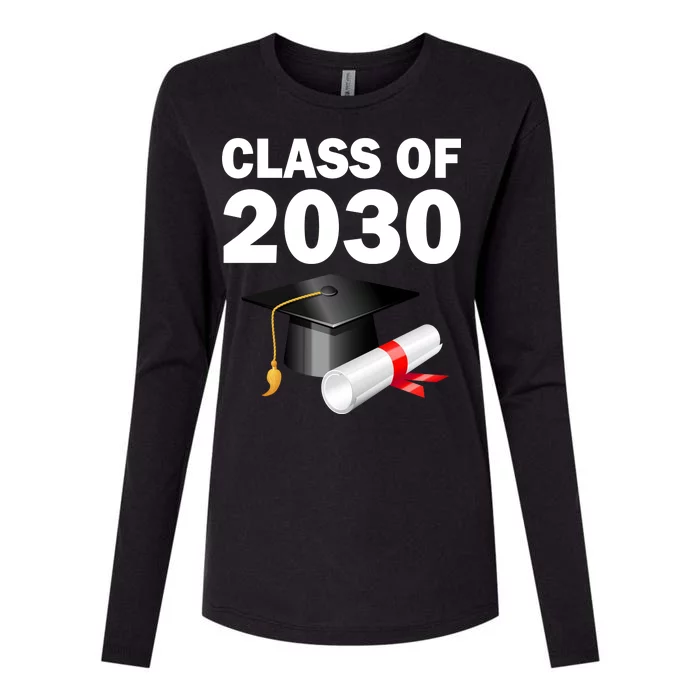 Class of 2030 Womens Cotton Relaxed Long Sleeve T-Shirt