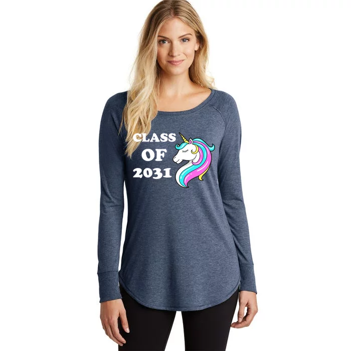 Class Of 2031 Unicorn Women's Perfect Tri Tunic Long Sleeve Shirt