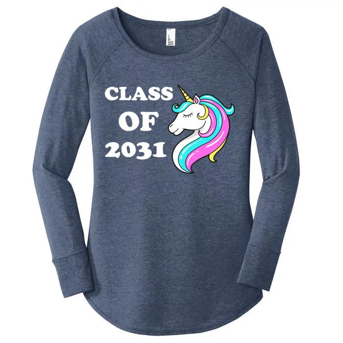 Class Of 2031 Unicorn Women's Perfect Tri Tunic Long Sleeve Shirt