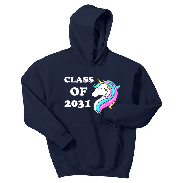 Class Of 2031 Unicorn Kids Hoodie