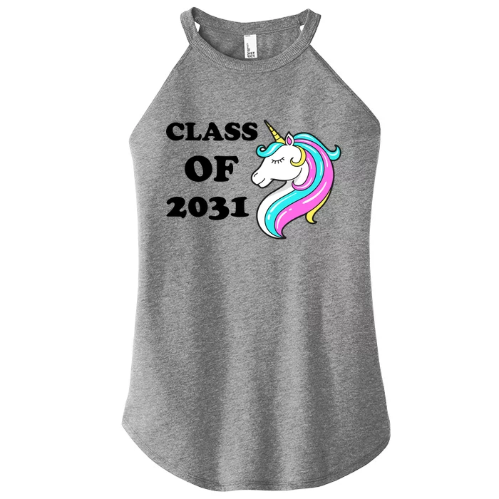 Class Of 2031 Unicorn Women’s Perfect Tri Rocker Tank