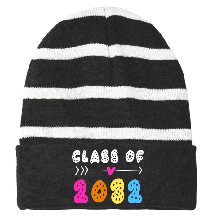 Class Of 2032 Striped Beanie with Solid Band