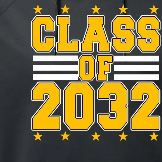 Class Of 2032 First Day Of Kindergarten Performance Fleece Hoodie