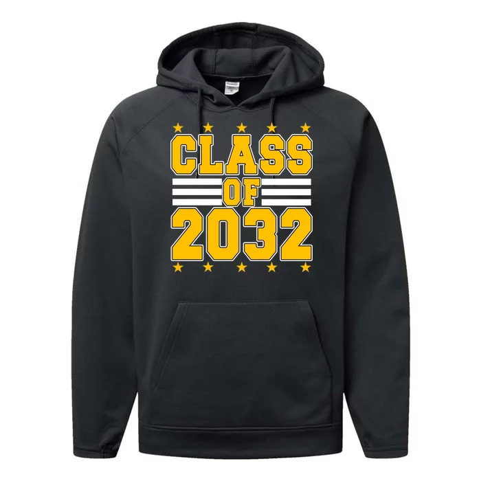 Class Of 2032 First Day Of Kindergarten Performance Fleece Hoodie