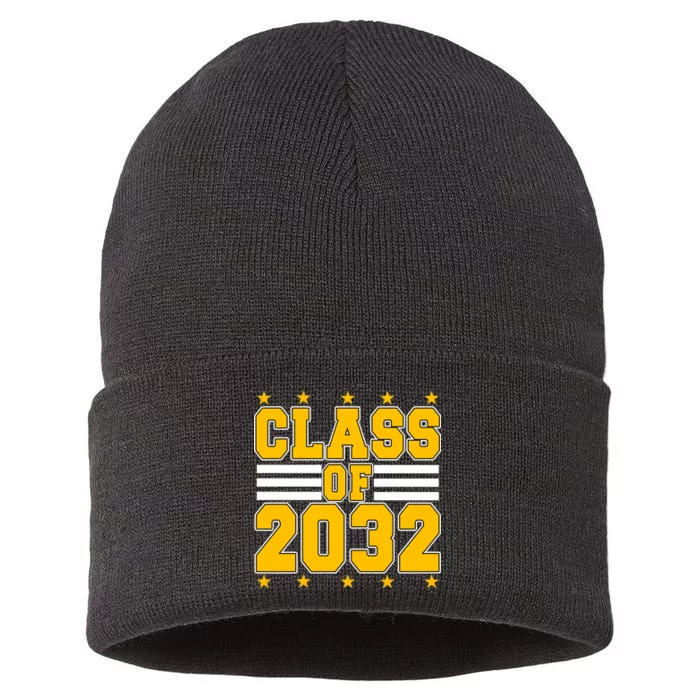 Class Of 2032 First Day Of Kindergarten Sustainable Knit Beanie