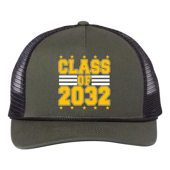 Class Of 2032 First Day Of Kindergarten Retro Rope Trucker Hat Cap