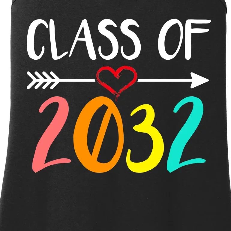 Class Of 2032 First Day Of School Kindergarten Ladies Essential Tank