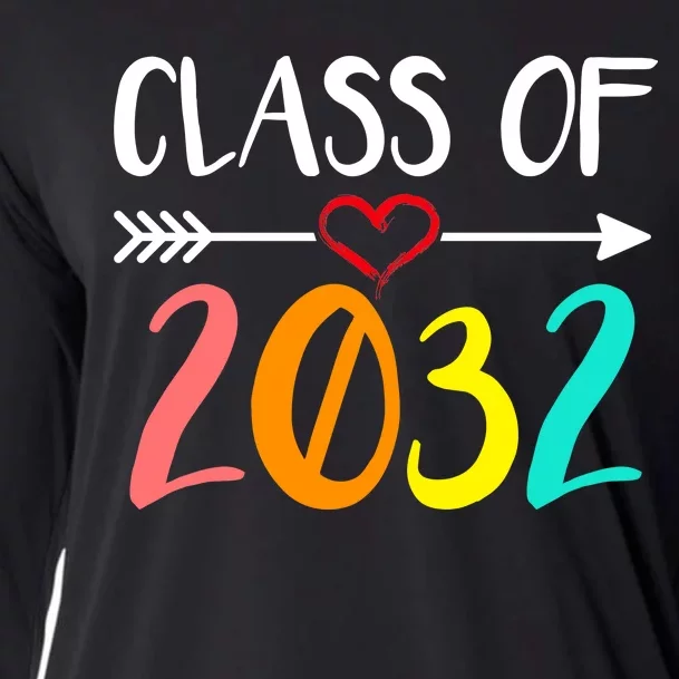 Class Of 2032 First Day Of School Kindergarten Cooling Performance Long Sleeve Crew