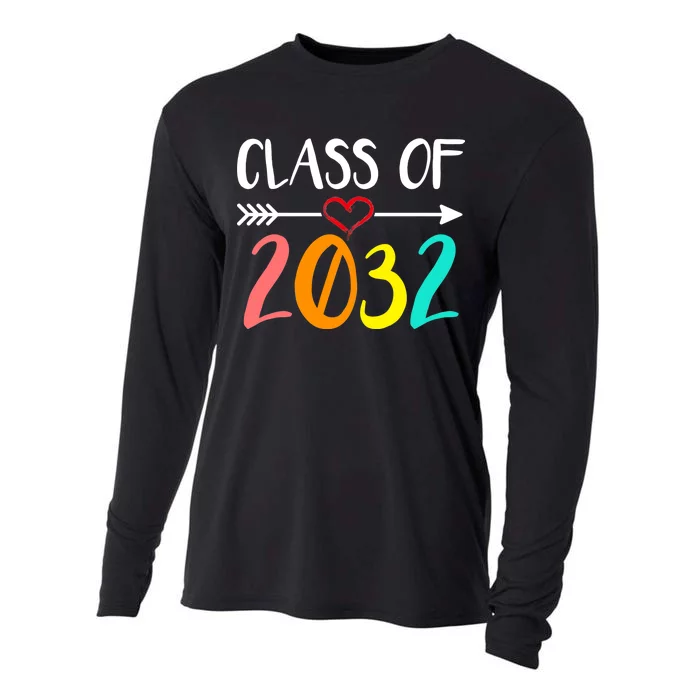 Class Of 2032 First Day Of School Kindergarten Cooling Performance Long Sleeve Crew