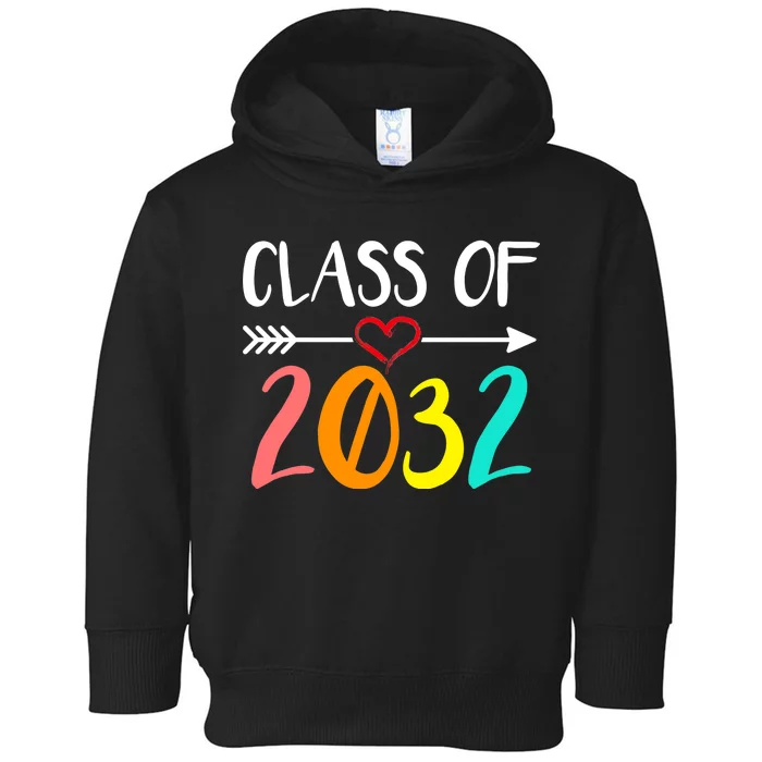 Class Of 2032 First Day Of School Kindergarten Toddler Hoodie