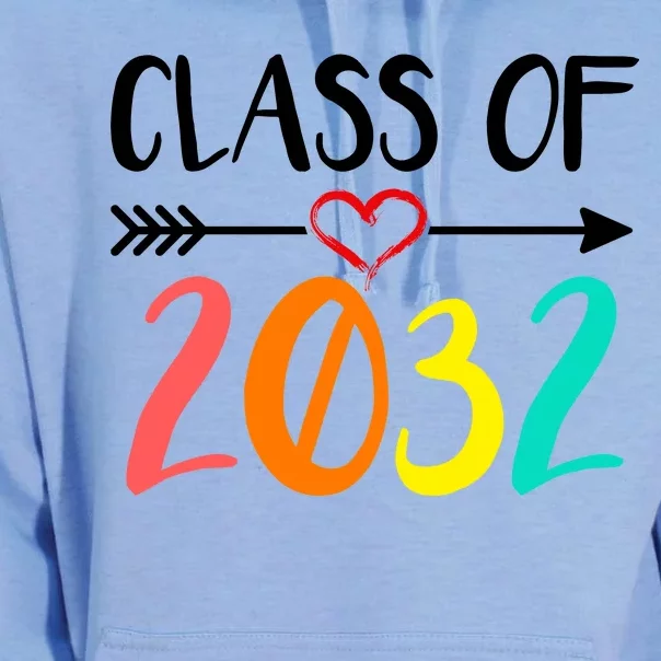 Class Of 2032 First Day Of School Kindergarten Unisex Surf Hoodie