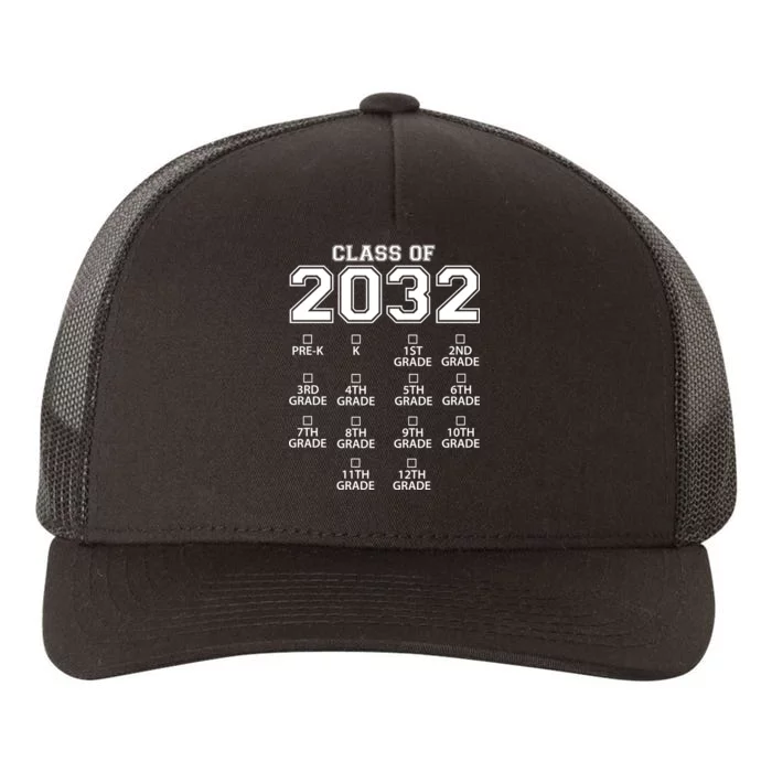 Class Of 2032 Grades Checklist Funny Yupoong Adult 5-Panel Trucker Hat