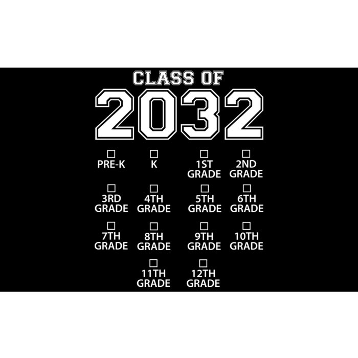 Class Of 2032 Grades Checklist Funny Bumper Sticker