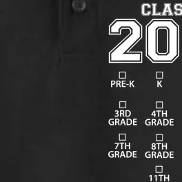 Class Of 2032 Grades Checklist Funny Dry Zone Grid Performance Polo