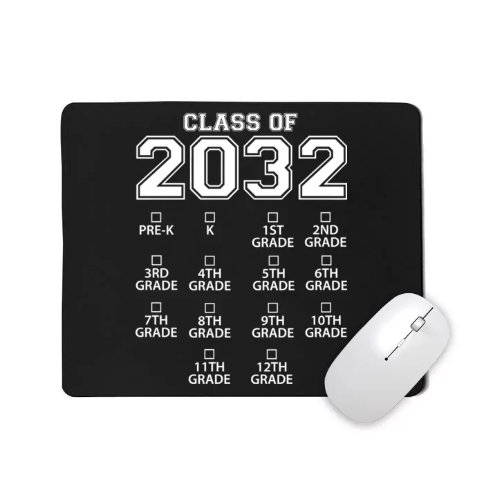 Class Of 2032 Grades Checklist Funny Mousepad