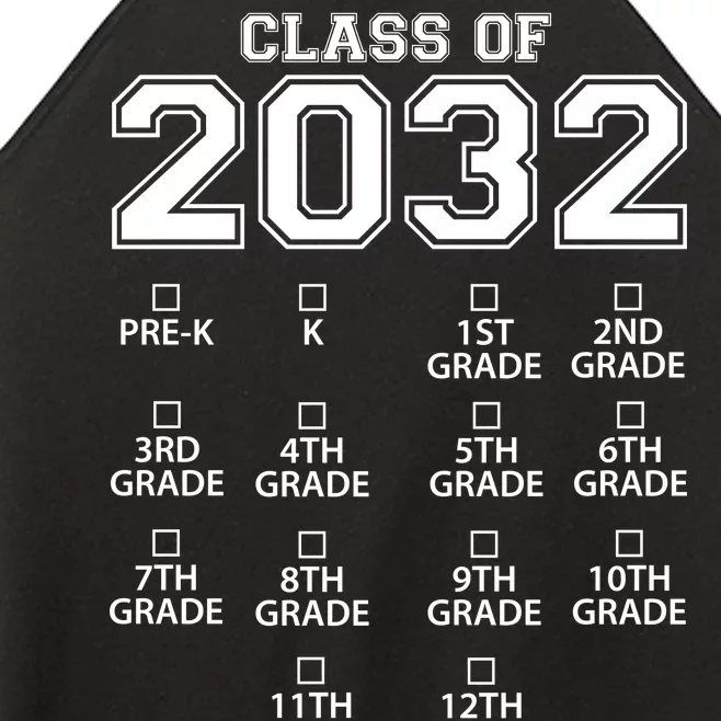 Class Of 2032 Grades Checklist Funny Women’s Perfect Tri Rocker Tank