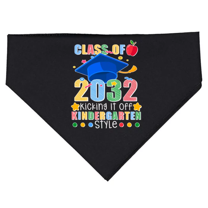 Class of 2032 Kicking off Kindergarten USA-Made Doggie Bandana