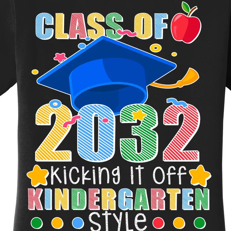 Class of 2032 Kicking off Kindergarten Women's T-Shirt