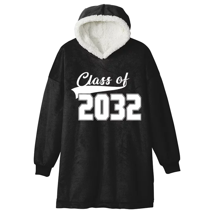 Class Of 2032 Kindergarten Future Graduate Hooded Wearable Blanket