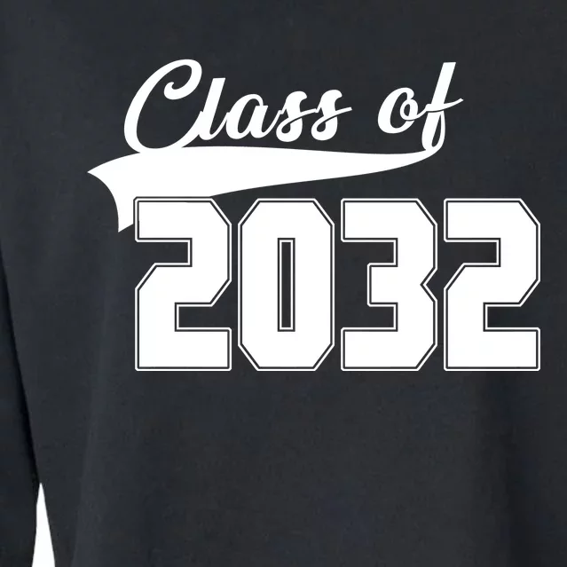 Class Of 2032 Kindergarten Future Graduate Cropped Pullover Crew