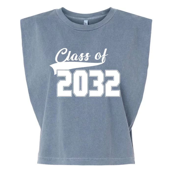 Class Of 2032 Kindergarten Future Graduate Garment-Dyed Women's Muscle Tee