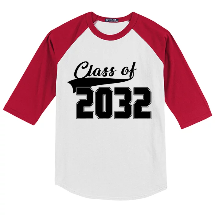 Class Of 2032 Kindergarten Future Graduate Kids Colorblock Raglan Jersey