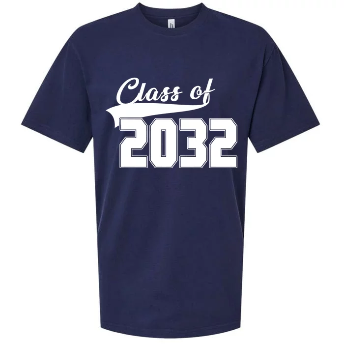 Class Of 2032 Kindergarten Future Graduate Sueded Cloud Jersey T-Shirt