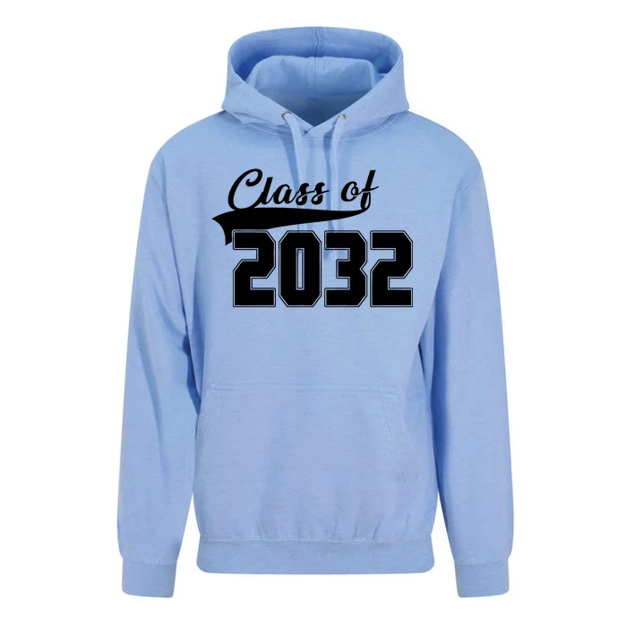 Class Of 2032 Kindergarten Future Graduate Unisex Surf Hoodie