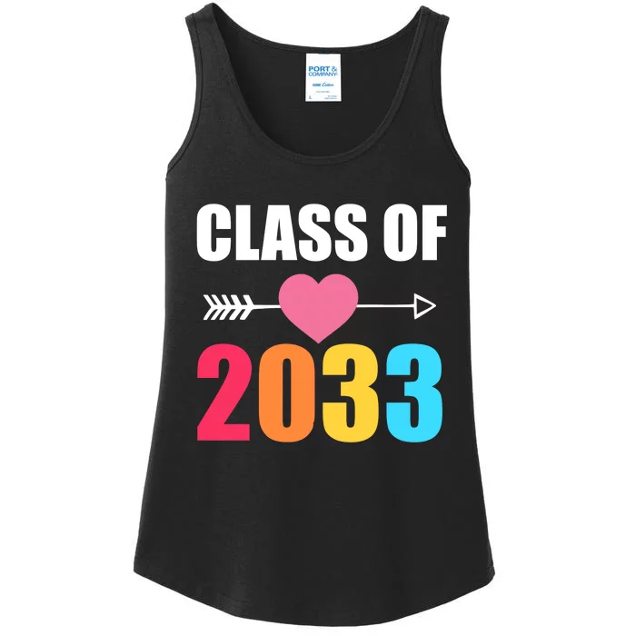 Class of 2033 School Kindergarten Colorful Ladies Essential Tank