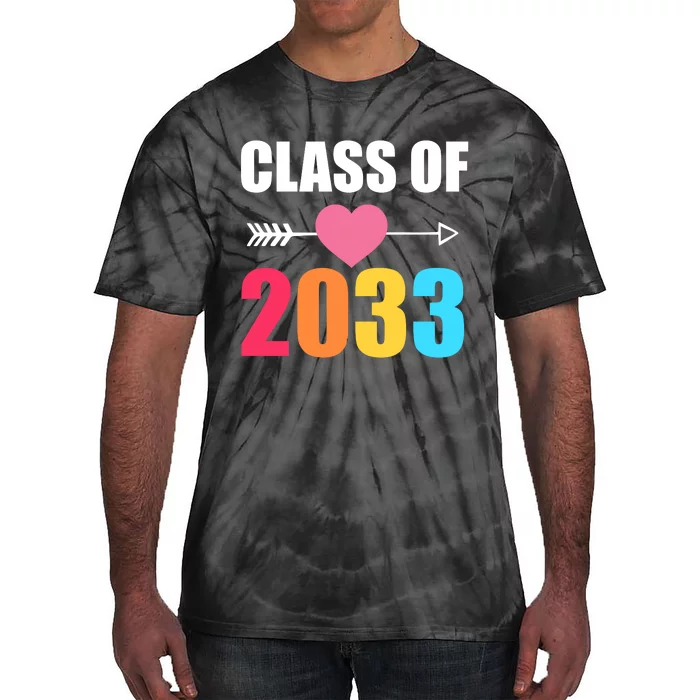 Class of 2033 School Kindergarten Colorful Tie-Dye T-Shirt