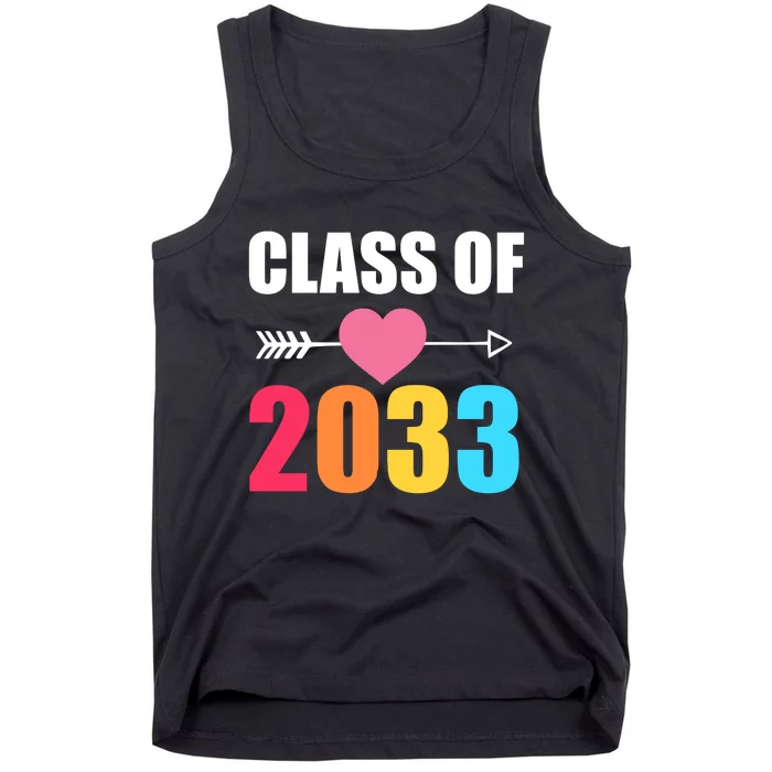 Class of 2033 School Kindergarten Colorful Tank Top