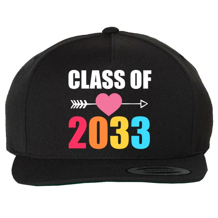 Class of 2033 School Kindergarten Colorful Wool Snapback Cap