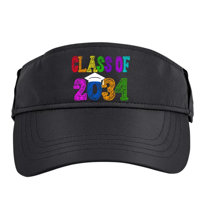 Class Of 2034 Graduation First Day Of School Adult Drive Performance Visor