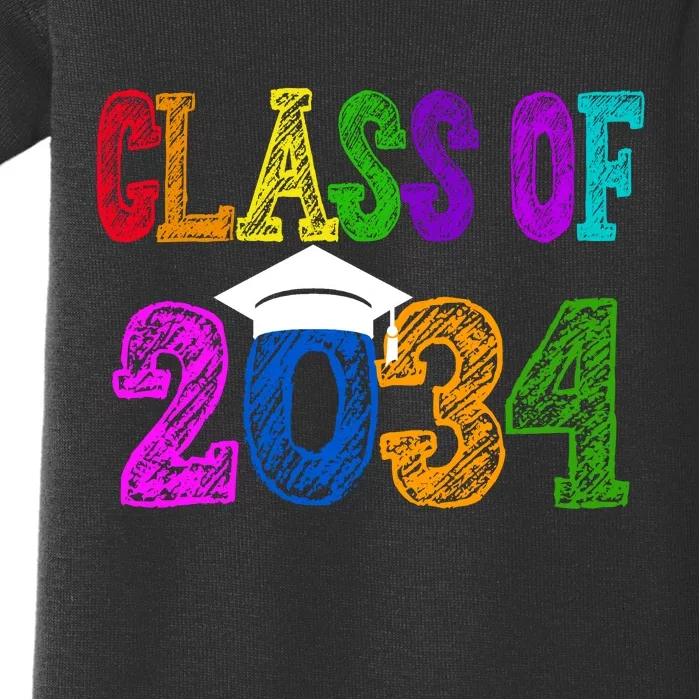 Class Of 2034 Graduation First Day Of School Baby Bodysuit